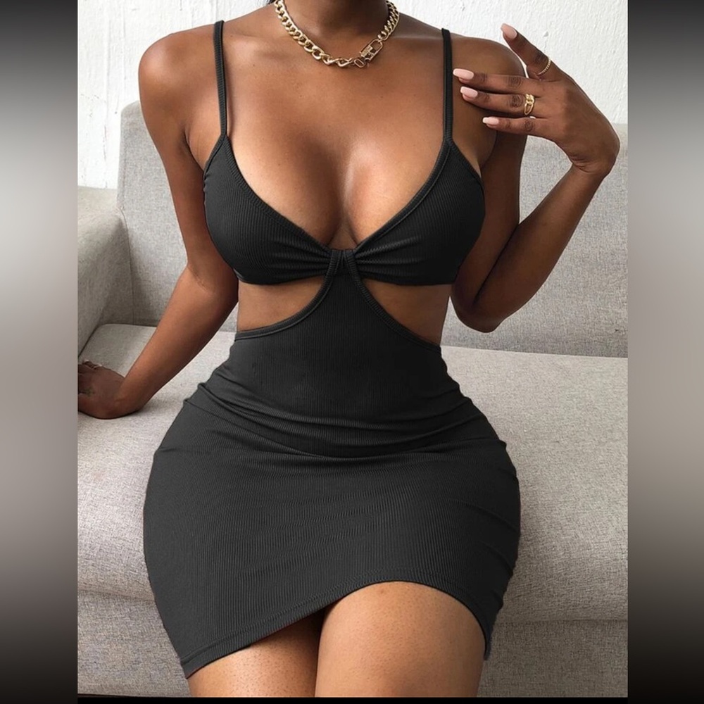 SHEIN SXY Cut Out Waist Cami Bodycon Dress